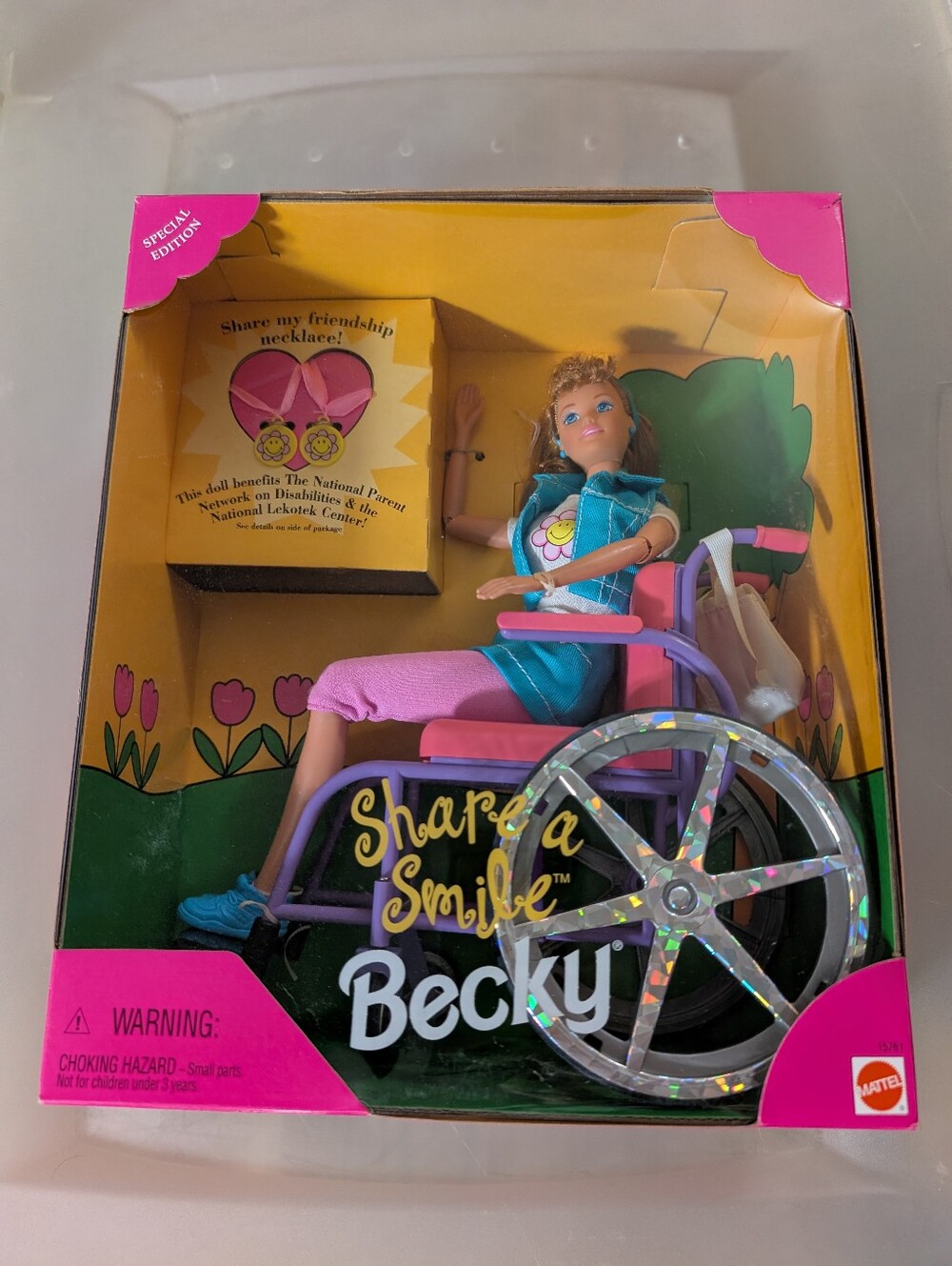 Mattel Share a Smile Becky Doll with Pink-Accented Wheelchair